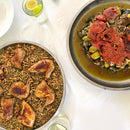 Warak Dawali & Freekeh with Chicken عزيمة ورق وفريكه