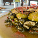 Warak Dawali & Freekeh with Chicken عزيمة ورق وفريكه