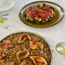 Warak Dawali & Freekeh with Chicken عزيمة ورق وفريكه