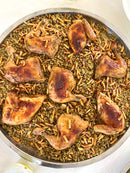 عزيمة ورق وفريكه Warak Dawali & Freekeh with Chicken