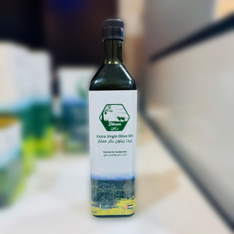 Olive Oil Glass 1 Liter  زيت زيتون زجاج