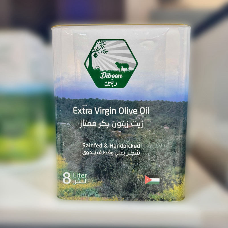 Olive Oil Tin 8 Liters تنكة زيت زيتون